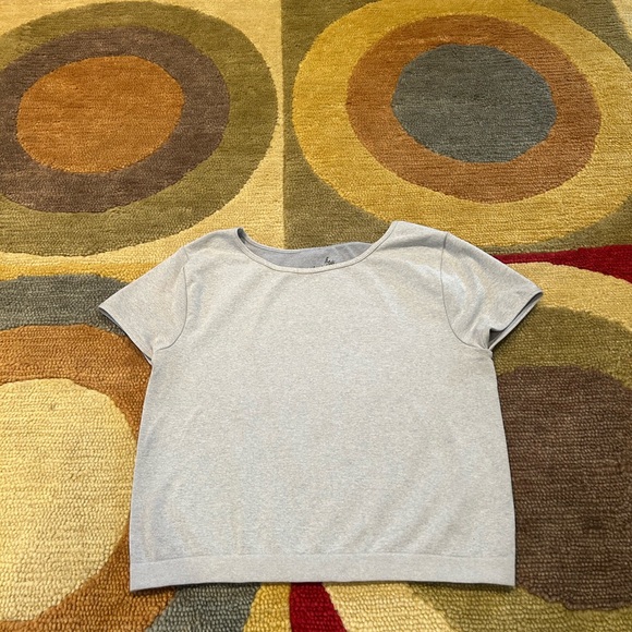 Intimately Free People Cap Sleeve Seamless Cami Tee Shirt Crop Top Size M/L - Picture 1 of 4